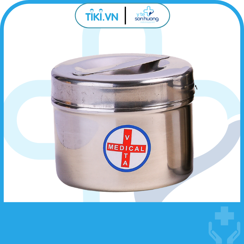 Hộp gòn inox Vita đúc  ɸ 8.5cm x 7.0