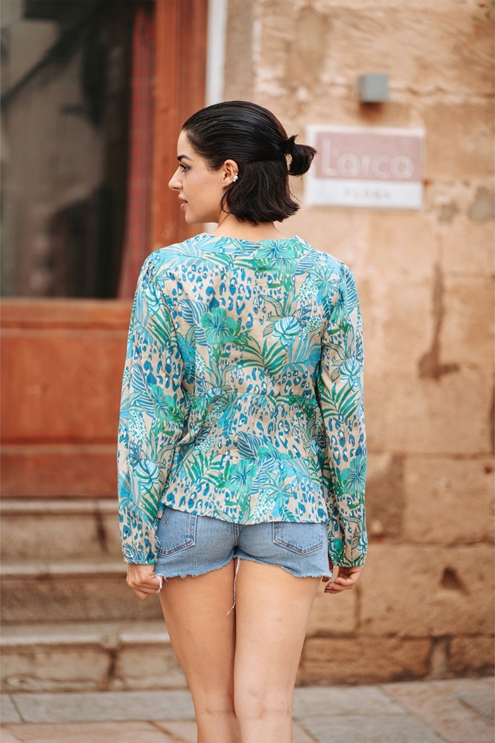 Áo Boho Phối Ren Cotton Isla Bonita