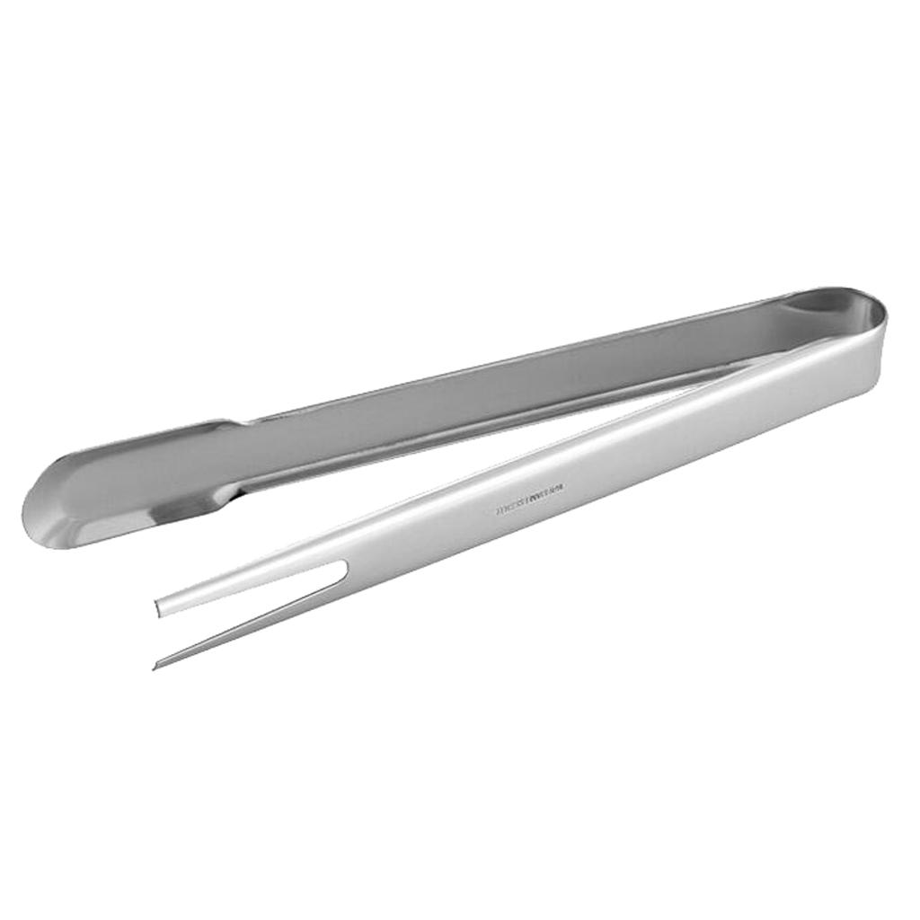 Stainless Steel Utility Kitchen Tongs Salad BBQ Meat Grill Tongs 24cm