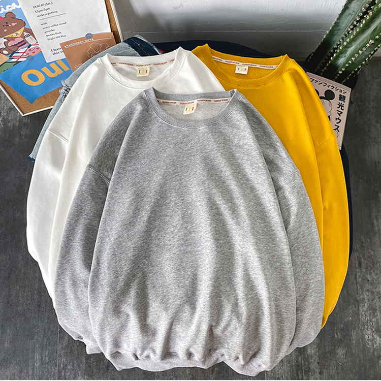 Áo Sweater Nỉ Bông Trơn Đủ Màu ( unisex nam nữ đều mặc được)