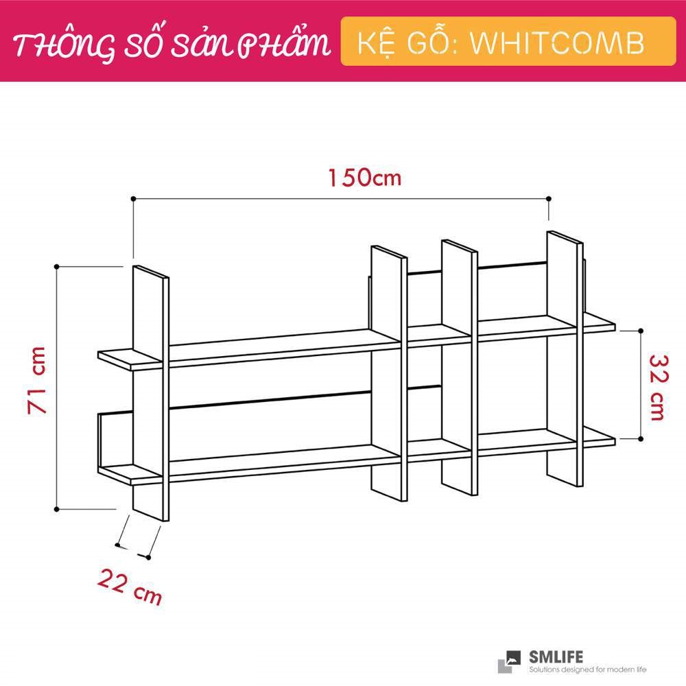 Kệ trang trí mini tiện dụng SMLIFE Whitcomb