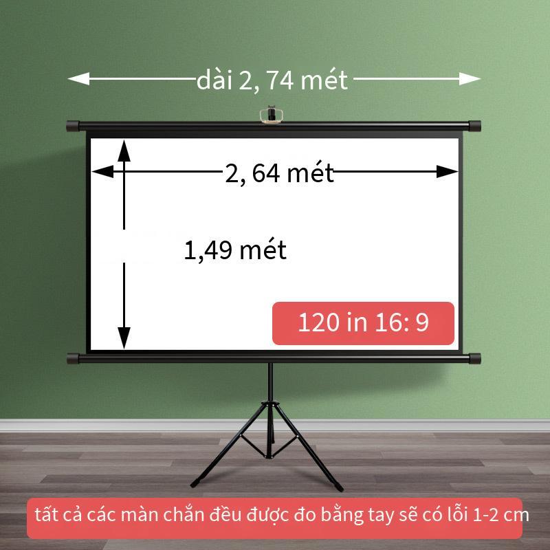 Khung màn hình máy chiếu khuyến mại khung khung chiếu màn hình từ sàn đến trần inch tại nhà di động ngoài trời màn hình không đục lỗ