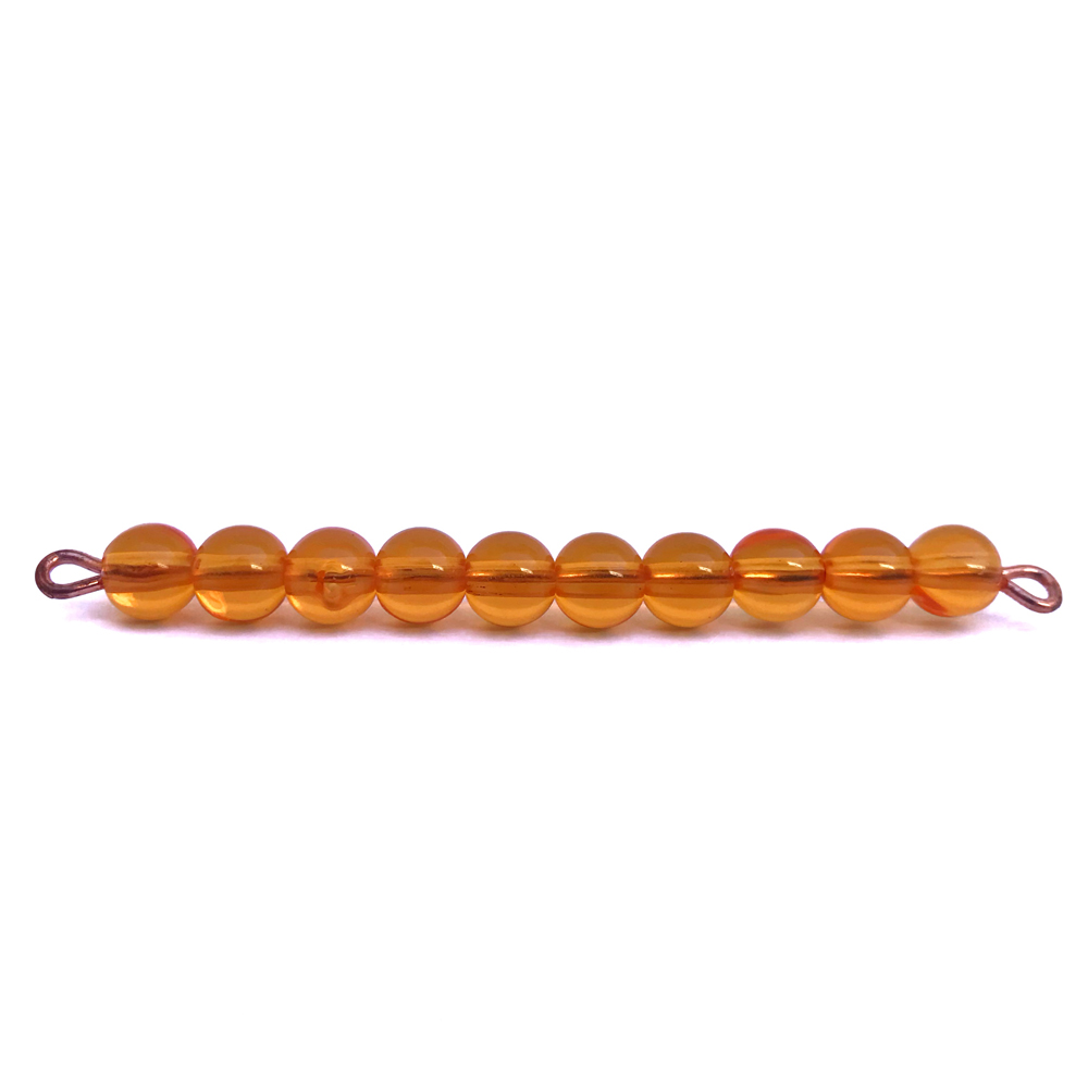 Thanh hạt cườm 10 - Golden Bead bar of 10