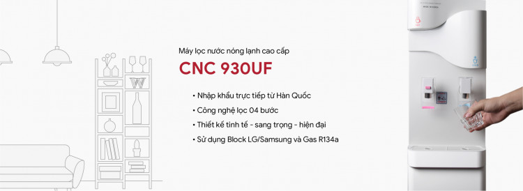 Máy lá»c nưá»c nóng lạnh CNC900S