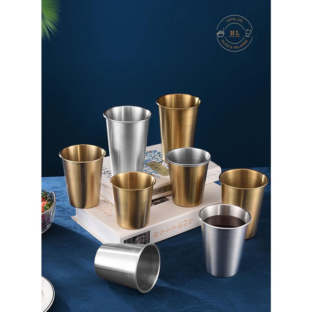 Cốc inox Hàn Quốc | Ly Inox 304 thích hợp sử dụng cho trẻ nhỏ - nhà hàng phong cách Hàn Quốc Nhật Bản