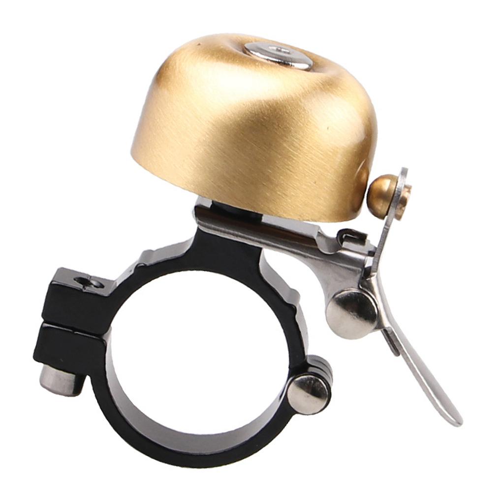 Cycling Handlebar Ring Bell Horn Classical Cooper Hooter Alarm Decor Golden