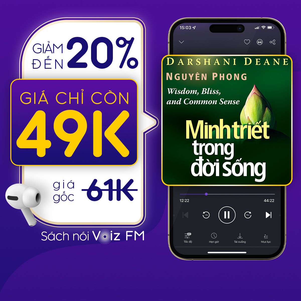 [Minh Triết Trong Đời Sống] Voiz FM - Voucher nghe Sách Nói 