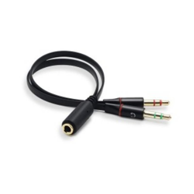 Dây chuyển đổi tai nghe 3.5mm sang 2 cổng 3.5mm cho âm thanh audio và mic