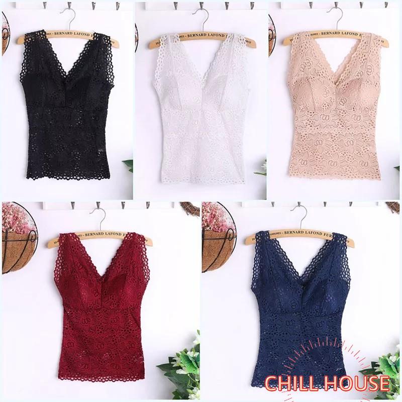 ÁO-Bra Ren Hoa Dáng Dài Cao Cấp Quý Phái K123 - CHILLHOUSE