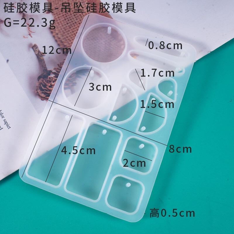 Khuôn Resin Đúc Keo Làm Móc Khóa Đôi Size Lớn - Trường Thịnh Sài Gòn