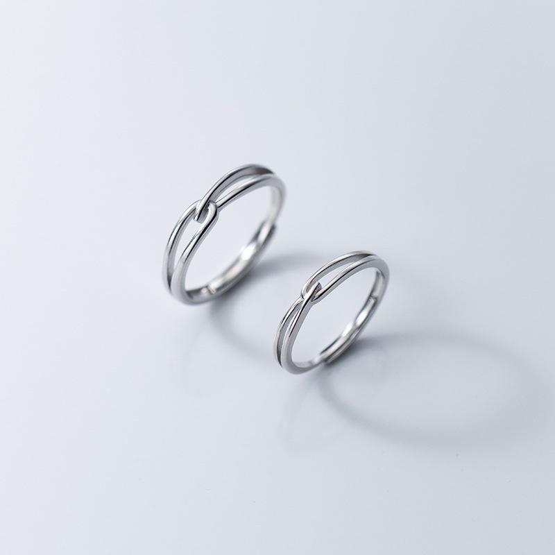 Nhẫn Đôi Bạc Blue Peach Darling ND260