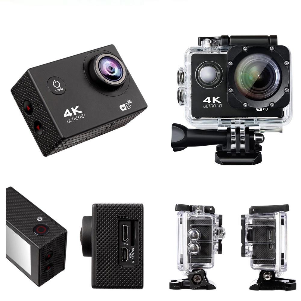 Camera Hành Trình Gắn Mũ Bảo Hiểm , Camera 4K phượt thể thao kết nối Wifi chống nước, chống rung cho hình ảnh sắc nét