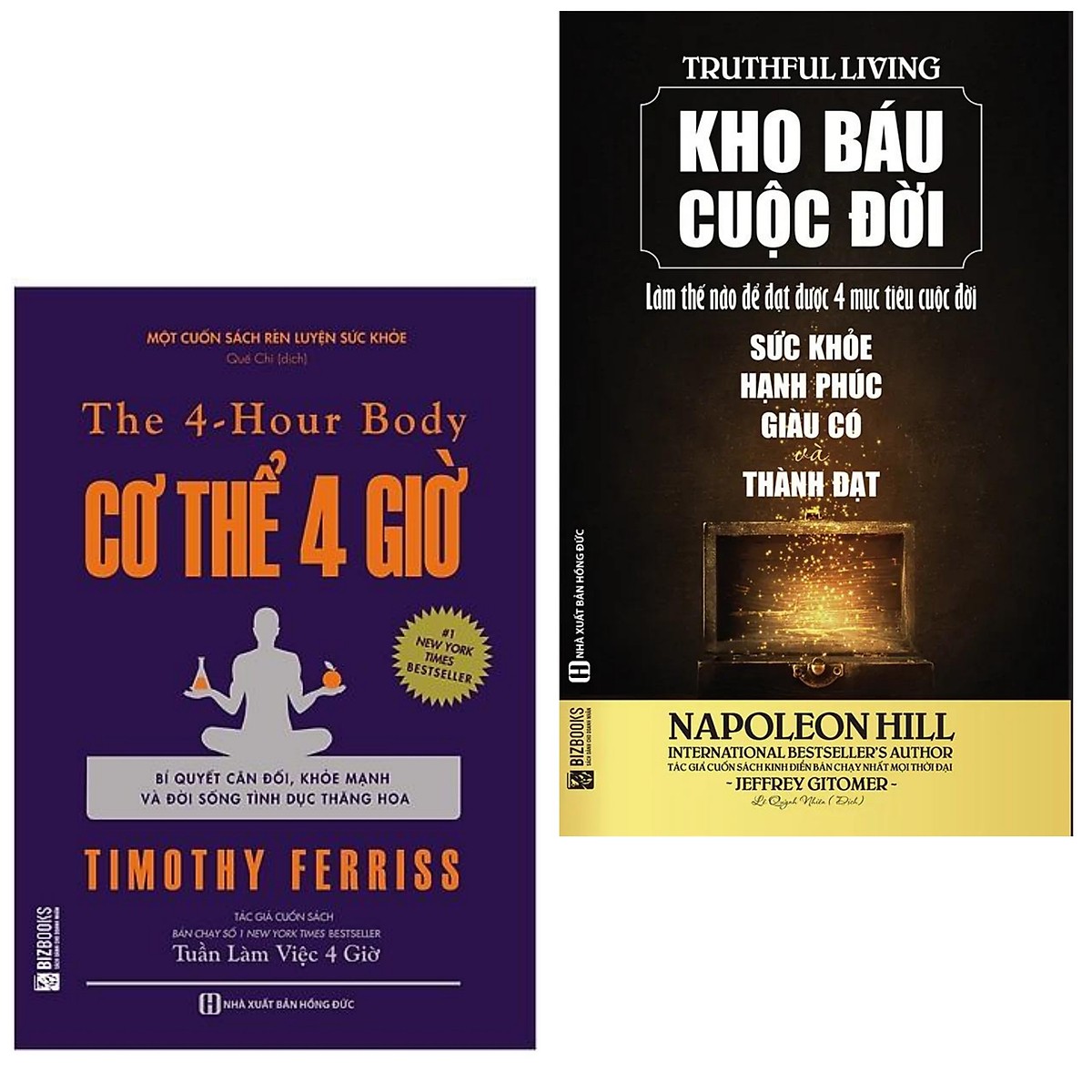 Combo Sách Hay:  Cơ Thể 4 Giờ - Bí Quyết Cân Đối, Khỏe Mạnh Và Đời Sống Tình Dục Thăng Hoa + Kho Báu Cuộc Đời -
