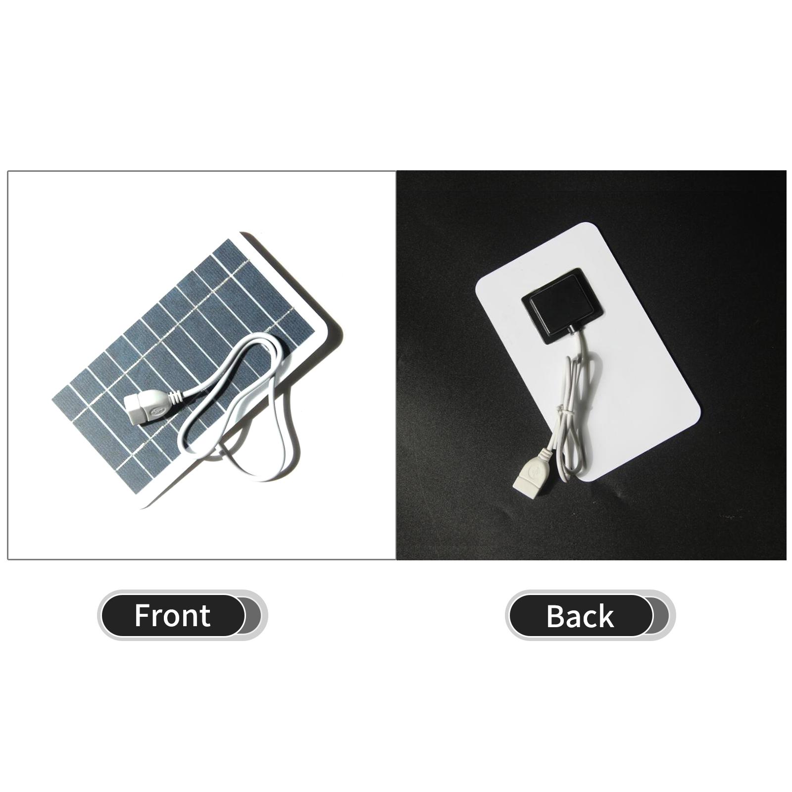 5V Small Solar Panel with USB DIY Monocrystalline Silicon Solar Cell Waterproof Camping Portable Power Solar Panel