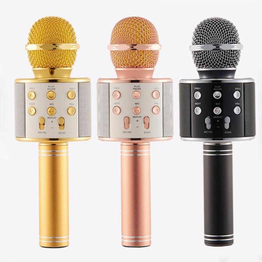 Micro Không Dây BLUETOOTH Tiện Dụng Chất Lượng Cao WS-858 ĐA NĂNG 6 TRONG 1 HÁT KARAOKE, BẢO HÀNH 3 THÁNG