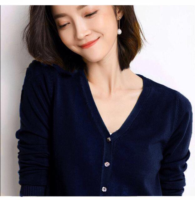 Áo khoác len cardigan lông cừu xuất Nhật - Loại 1