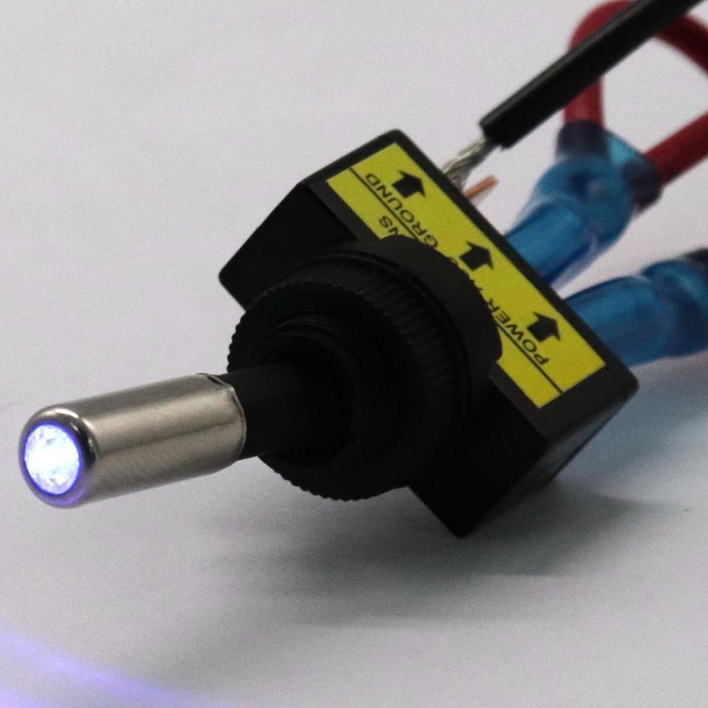 5pcs12V 20A LED Light OFF/ON SPST Toggle Rocker Switch 3Pin for Car Motorcycle Auto