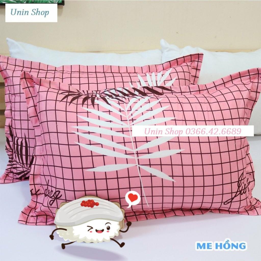 (Hot Trend) Áo gối nằm, vỏ gối đầu 45x65cm poly cotton mẫu Trái Tim Hồng bao bọc gối nằm nhiều mẫu mới