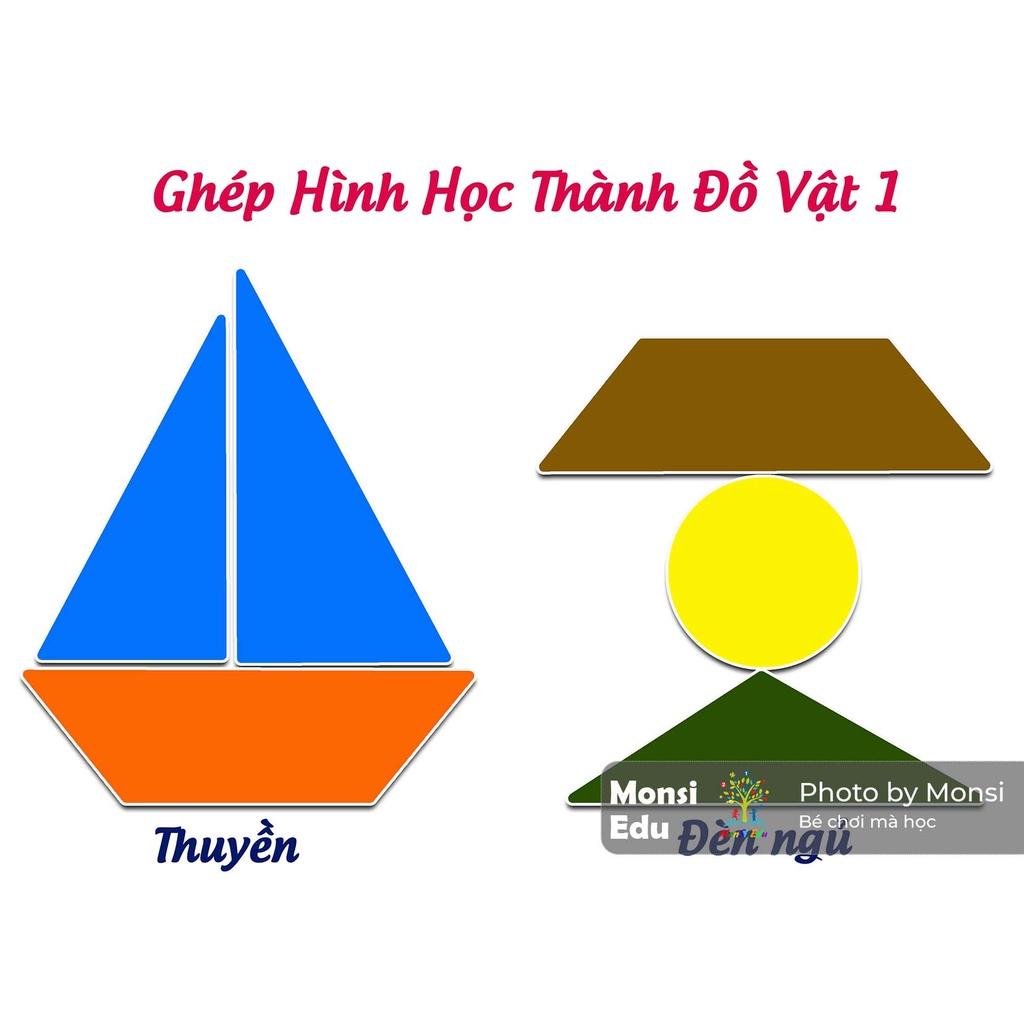 Học Liệu Dính Dán Màu Sắc &amp; Hình Học