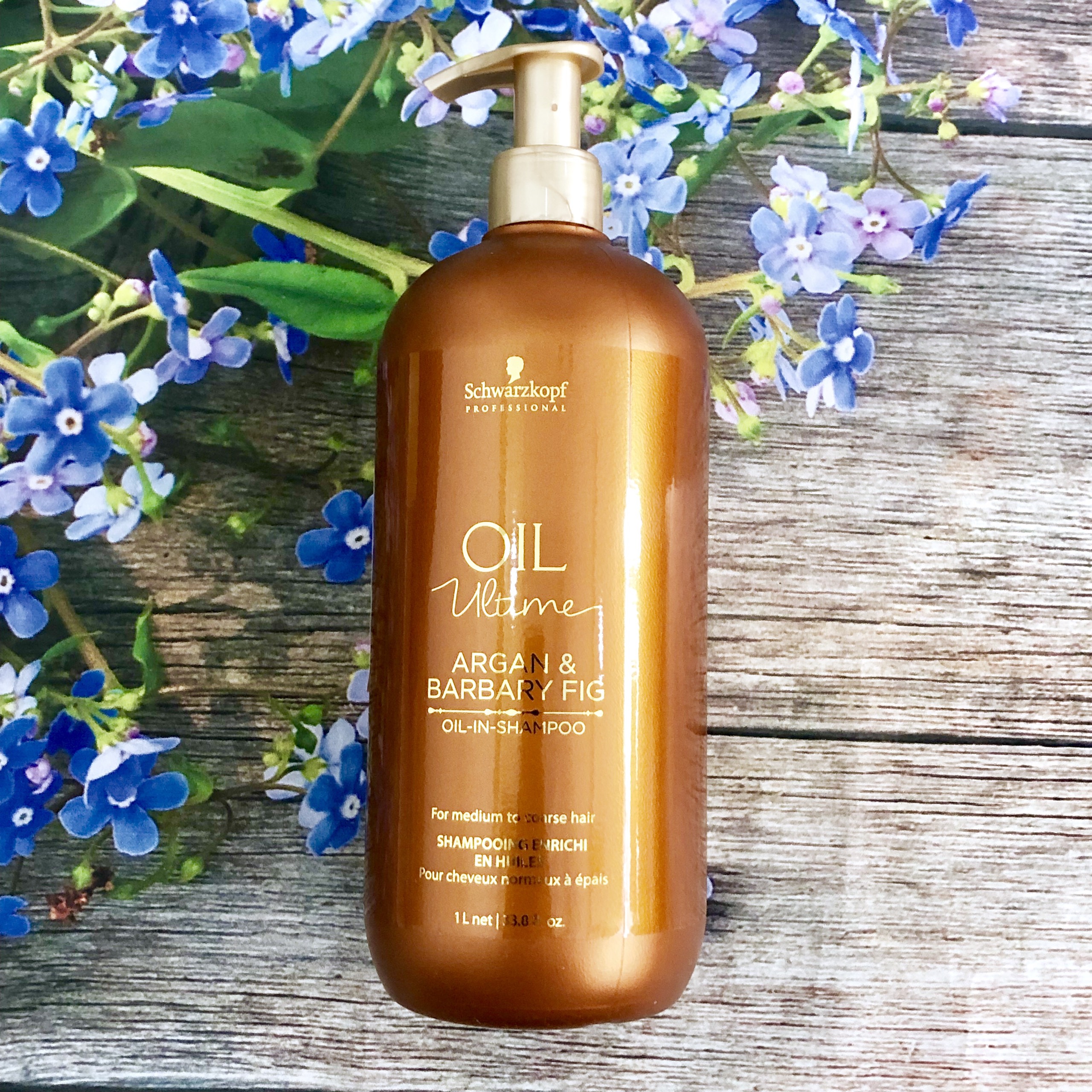 Dầu gội Schwarzkopf OIL Ultime Argan & Barbary Fig Oil shampoo chăm sóc tóc to sợi thô cứng