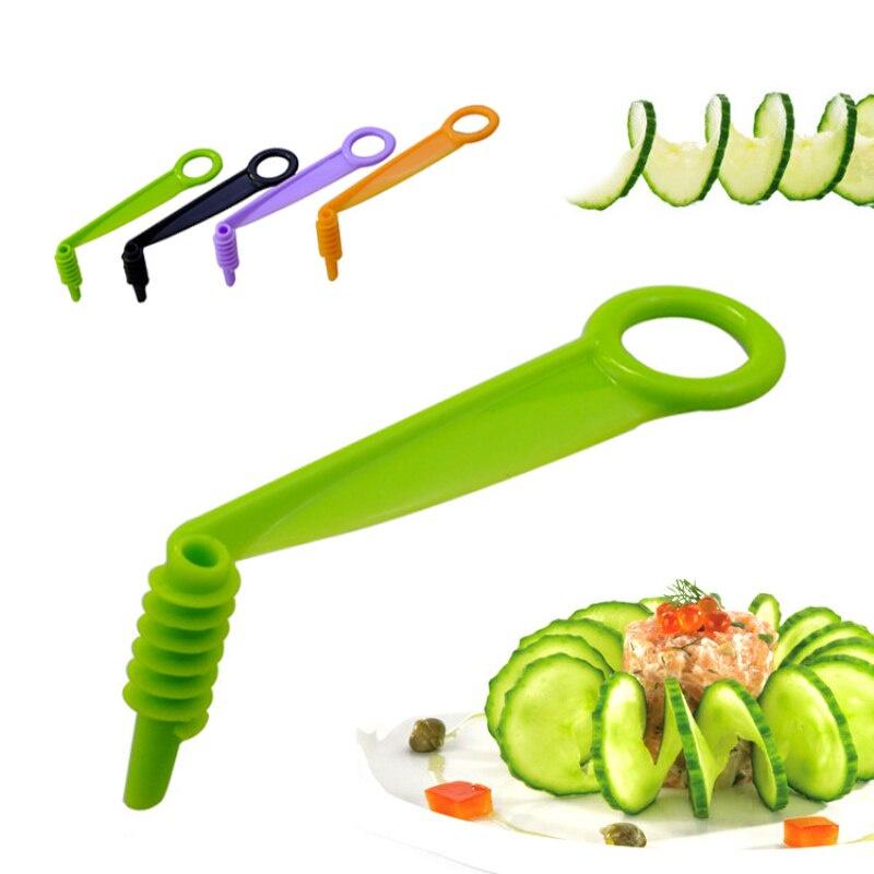 Kitchen Accessories Vegetables Spiral Potato Carrot Cucumber Salad Chopper Easy Creative Slicer Cutter Spiralizer Kitchen Tools