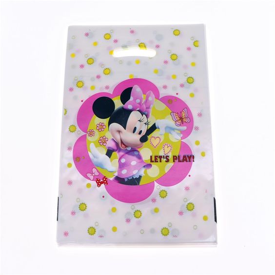 10 túi quà Party gift bag 17 x 25 cm hình chuột Minnie