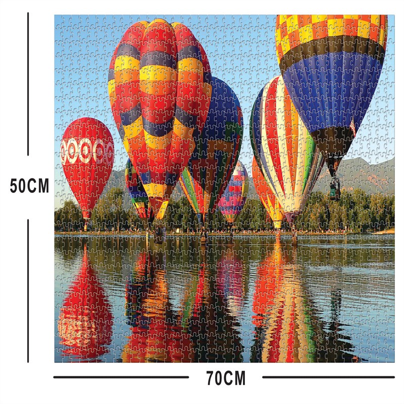 Bộ Tranh Ghép Xếp Hình 1000 Pcs Jigsaw Puzzle Hot Air Balloon Festival Thú Vị Cao Cấp