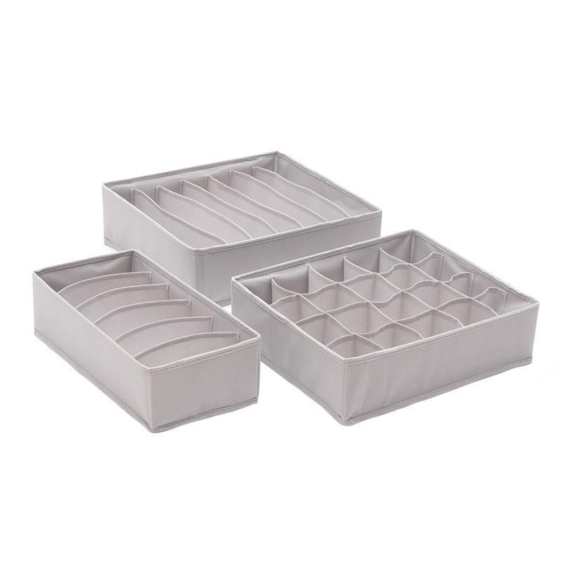 Set 3 giỏ đựng đồ lót siêu tiện lợi, gọn gàng, ngăn lắp
