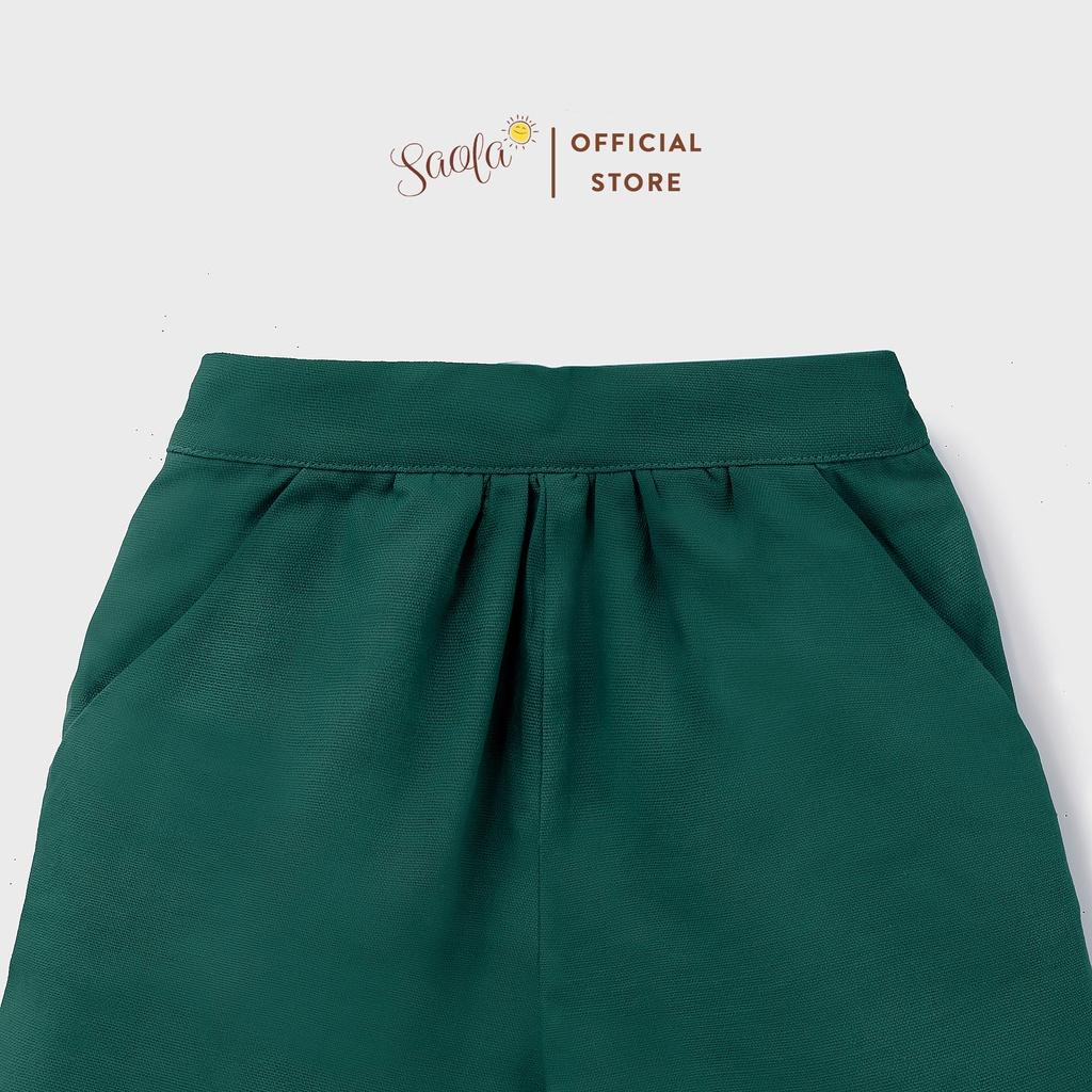 Quần Short Ống Suông Cạp Chun Phong Cách Hàn Quốc Cho Bé - SILAS PANTS - PAL003 - SAOLA KIDS CLOTHING