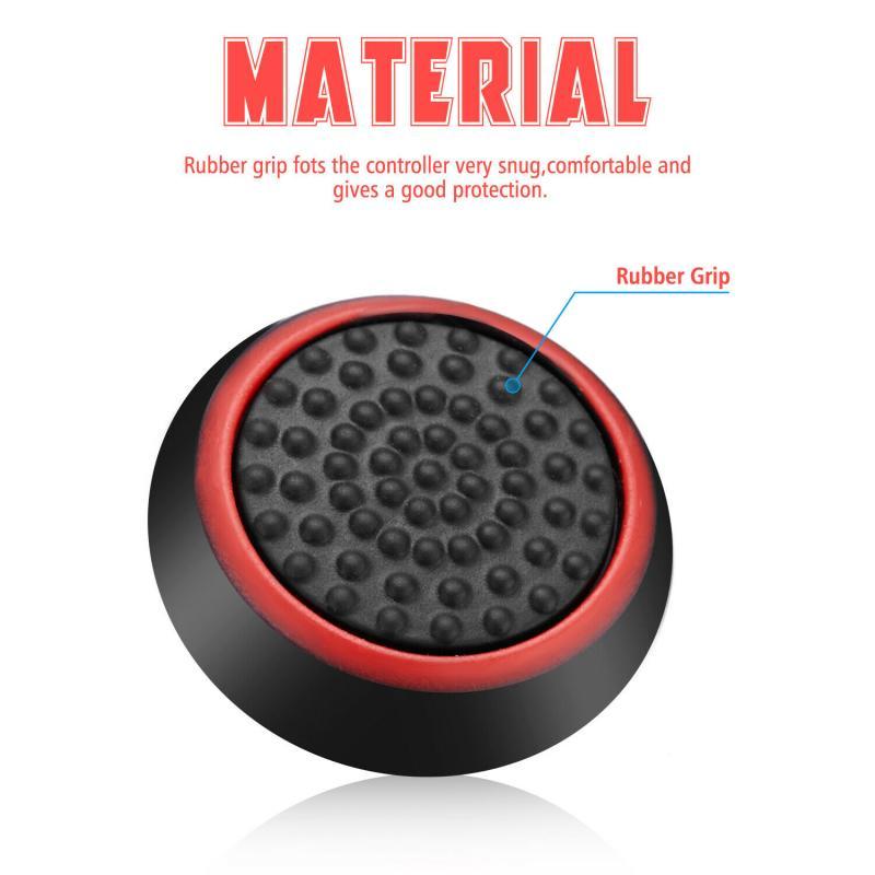 4 Cái/10 Cái Silicone Chống Trượt Cần Điều Khiển Tương Tự Cần Điều Khiển Ngón Tay Cái Thanh Kẹp Mũ Cho PS3 PS4 PS5 Bộ Điều Khiển Xbox 360 Xbox One Màu sắc: 10 Cái Màu Xanh Đen
