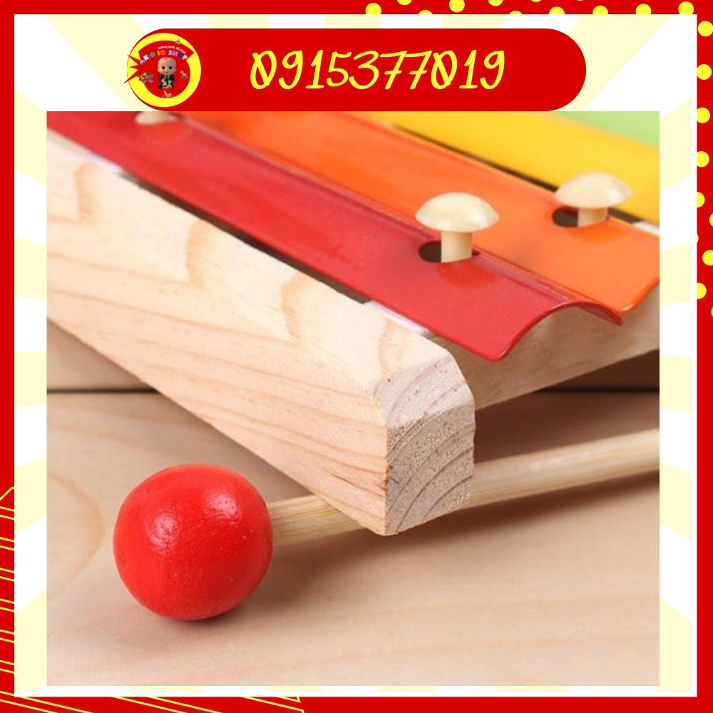 Đồ chơi gỗ đàn Xylophone 8 thanh giúp bé phát triển khả năng cảm thụ âm nhạc, kích thích giác quan Kid IQ