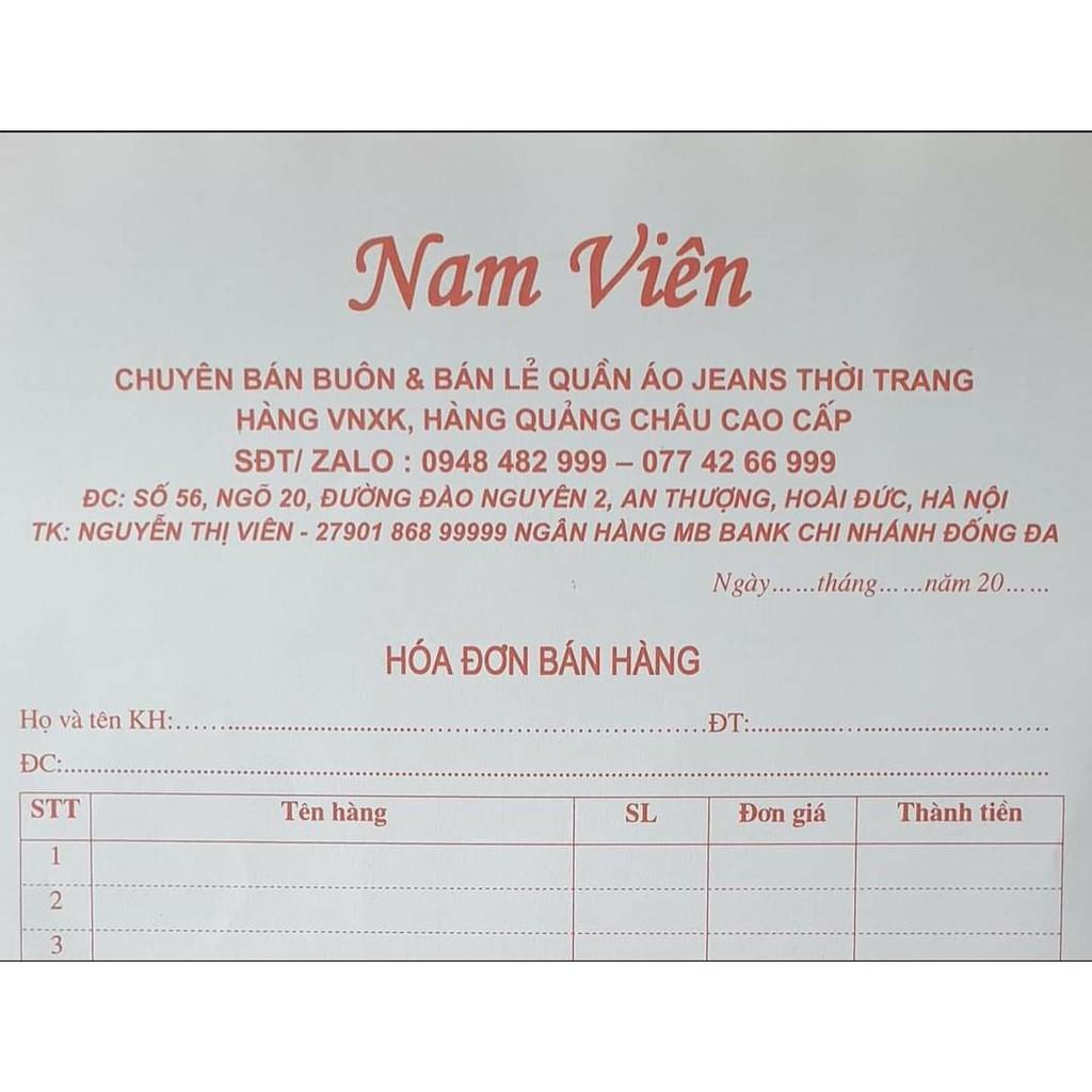 Quần Jean Nữ Cạp Chun Thêu Túi Lưng Cao