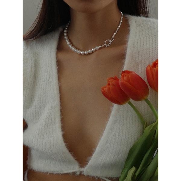 Vòng Cổ Khóa OT Bạc Dáng Choker Size Hạt 5-8ly, Vòng Cổ Ngọc Trai Nước Ngọt Tự Nhiên Sang Trọng - Trường Thịnh Ngọc Trai