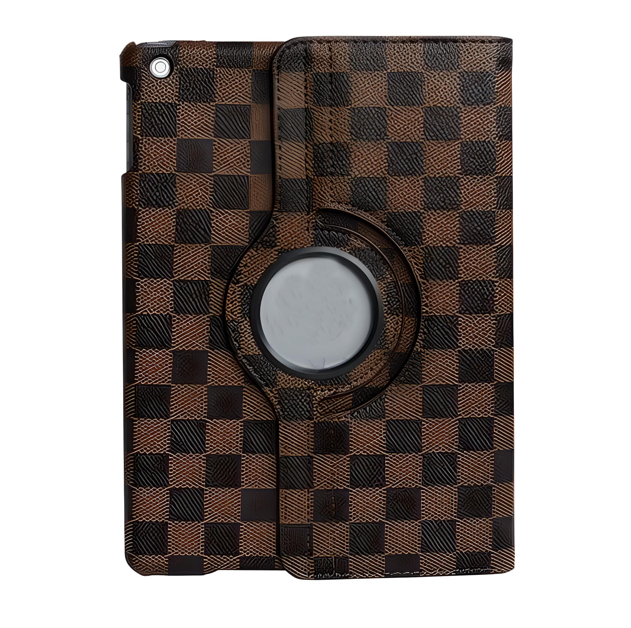 Case bao da chống sốc họa tiết sọc caro dành cho iPad 2 / 3 / 4