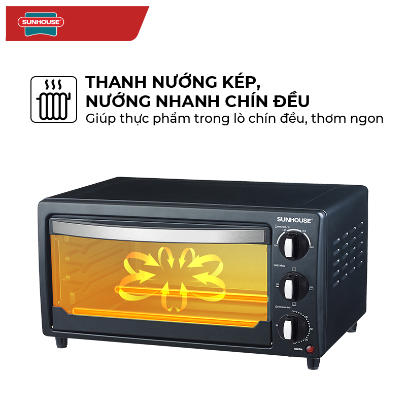 Lò Nướng Điện Sunhouse SHD4216 (16L) - Hàng chính hãng