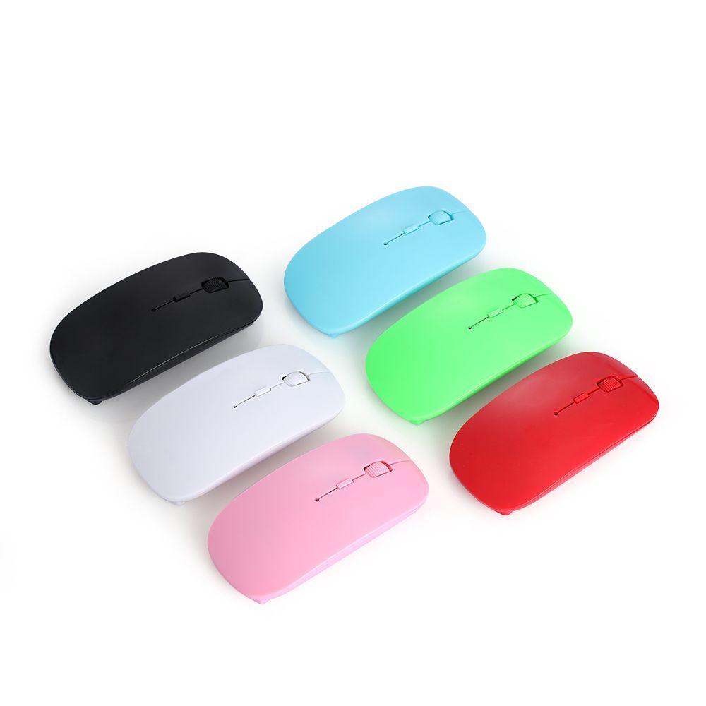 Chuột không dây siêu mỏng 2.4GHz nhiều màu sắc