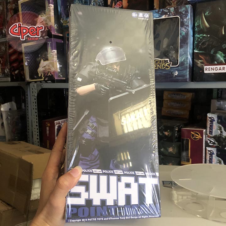 Mô hình Figure Lính Đặc Nhiệm Swat 1/6 - Shield Player