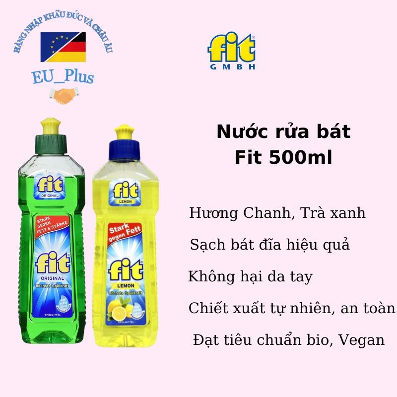 Nước rửa chén bát FIT ORIGINA dung tích 500ml, Nước rửa bát đánh bay mọi vết bẩn