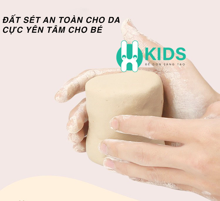 Đồ chơi máy làm gốm sứ handmade bằng đất sét cao cấp kèm tạp dề và 12 màu tô dễ thương cho bé