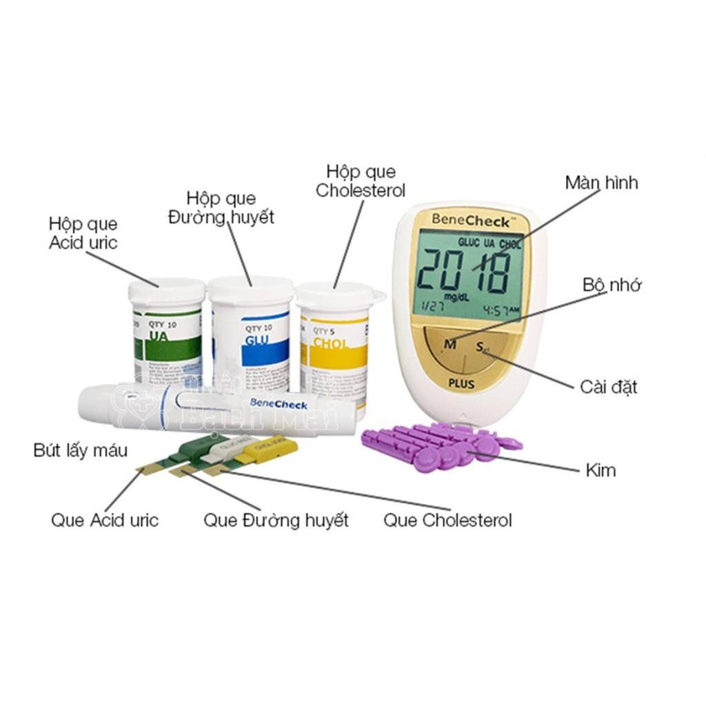 Que thử acid uric cho máy Benecheck Plus hộp 25 que