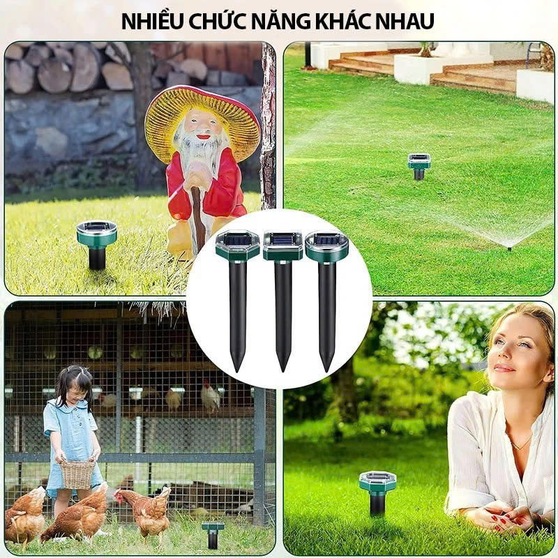 Máy Đuổi Chuột , Rắn, Chim Ngoài Trời – Sóng Siêu Âm An Toàn, Chống Nước, Dễ Dùng