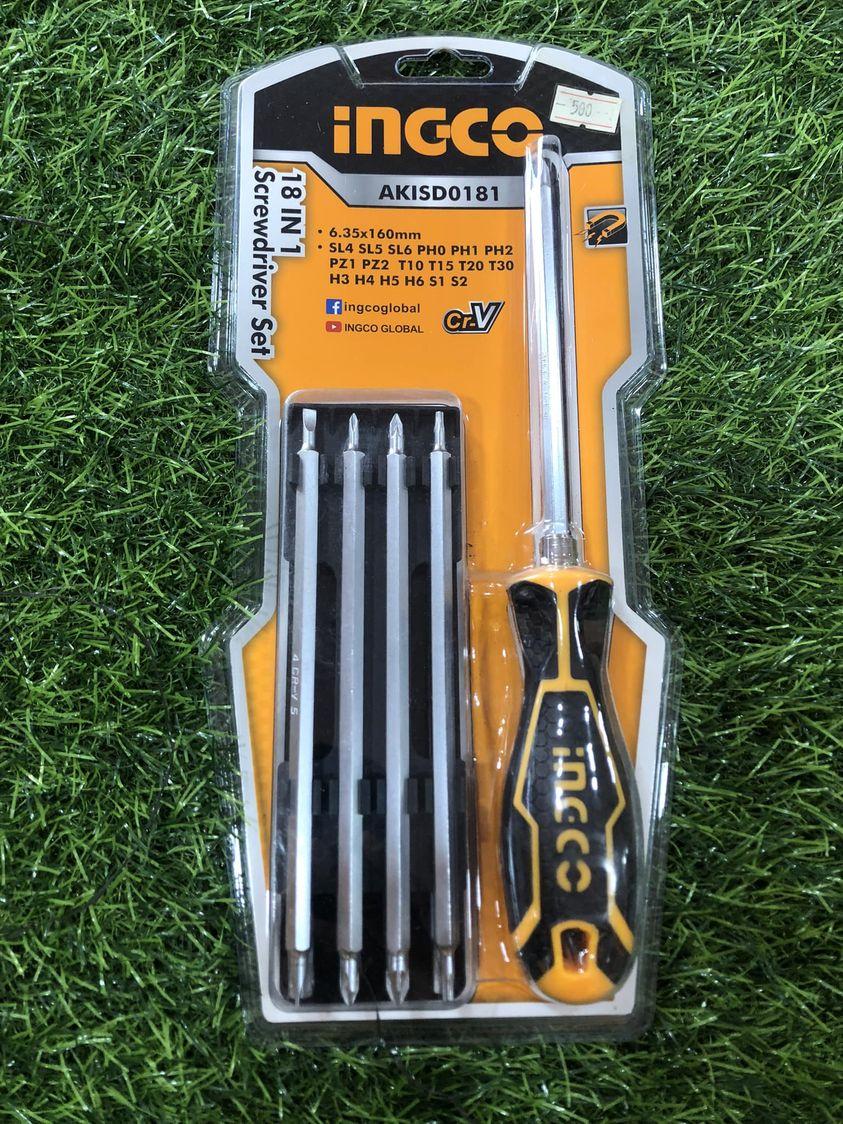BỘ TUỐC NƠ VÍT 18 ĐẦU INGCO AKISD0181 - HÀNG CHÍNH HÃNG