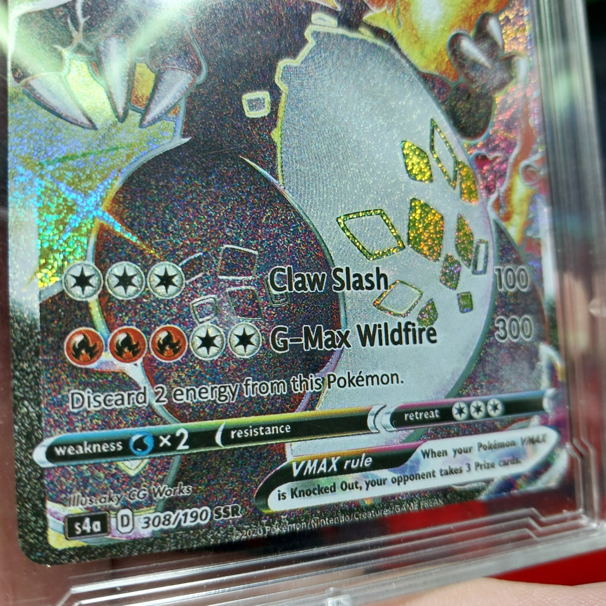 [LIM SSR VMAX]Thẻ bài Pokemon Charizard 308 190 hắc hỏa long shiny 1459 d37 10
