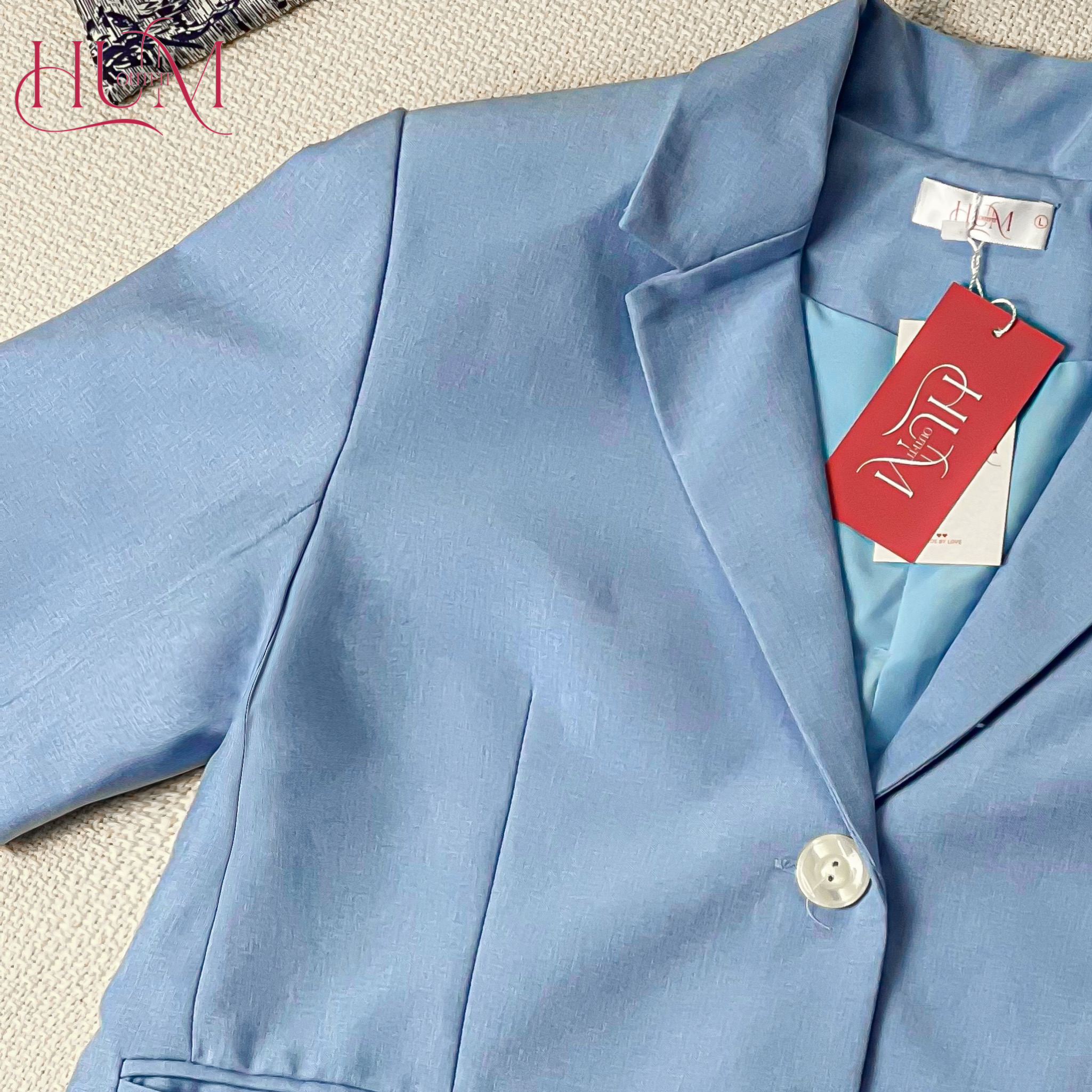Áo Blazer nữ, Áo vest nữ, dáng dài, dài tay, form mềm mại, có ôm eo nhẹ, nút dạ xà cừ, hàng thiết kế - Blazer Sagit B09