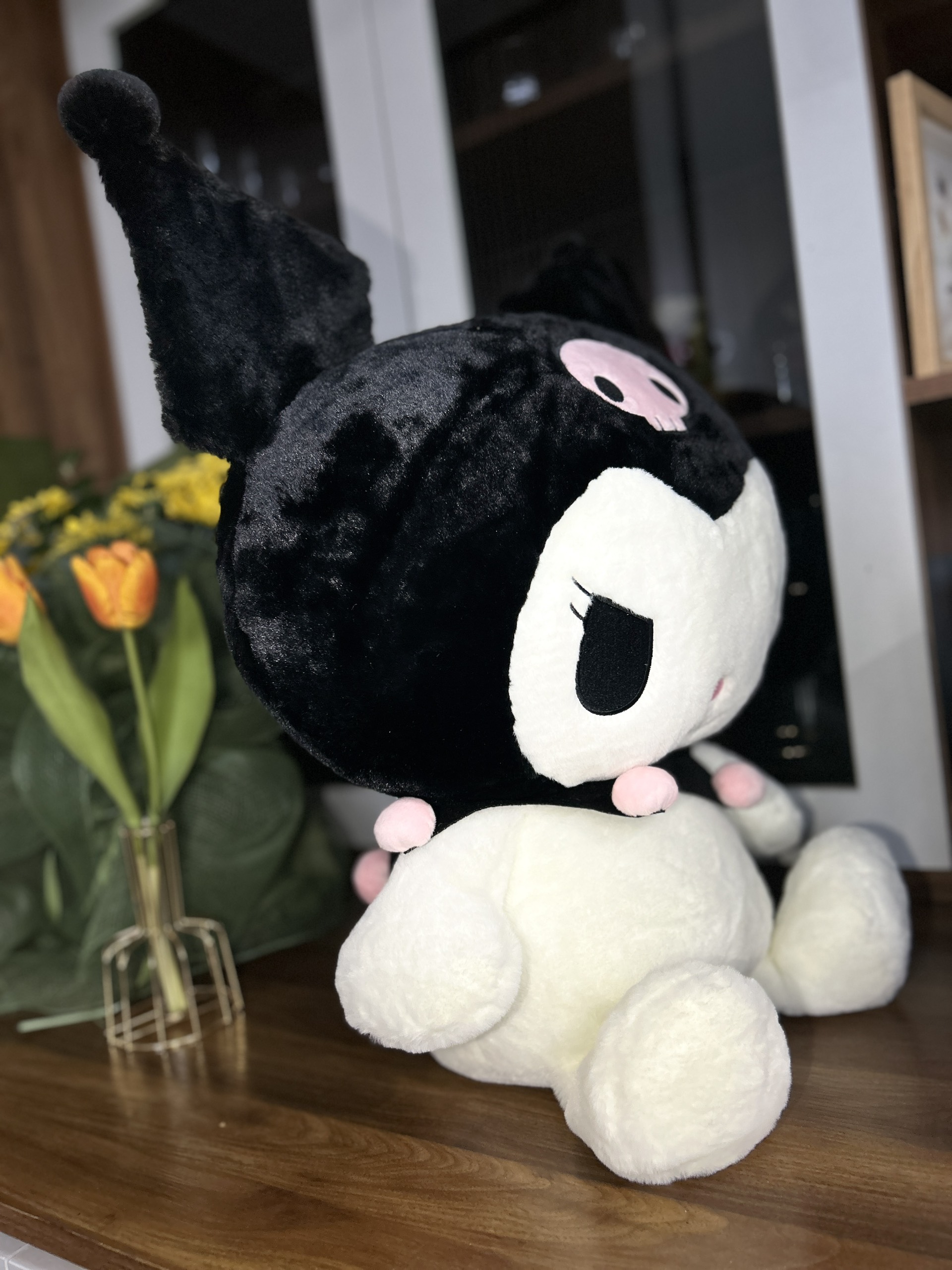 Gấu Bông Kuromi Size L Cho Bé Cao Cấp, Thú bông Kuromi cho bé, Gấu Bông Đẳng Cấp, Mềm Mịn Size 53cm, Quà tặng đáng yêu - Sản phẩm chính hãng, Phân phối bởi Teenbox.