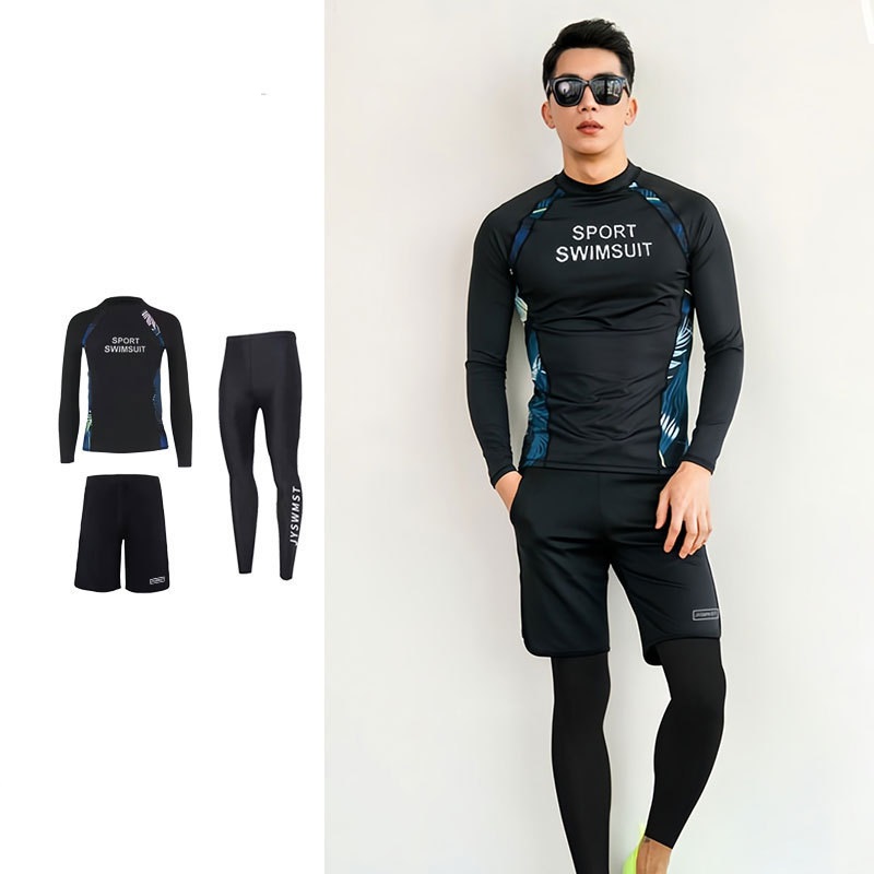 Đồ bơi cặp đôi dài tay nam nữ phong cách Hàn Quốc, bộ bơi chống nắng