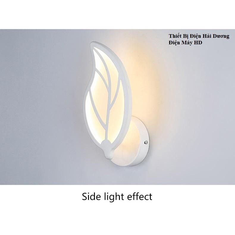 Đèn trang trí gắn tường hình lá NT601 3 chế độ ánh sáng Trắng - Vàng - Trung Tính