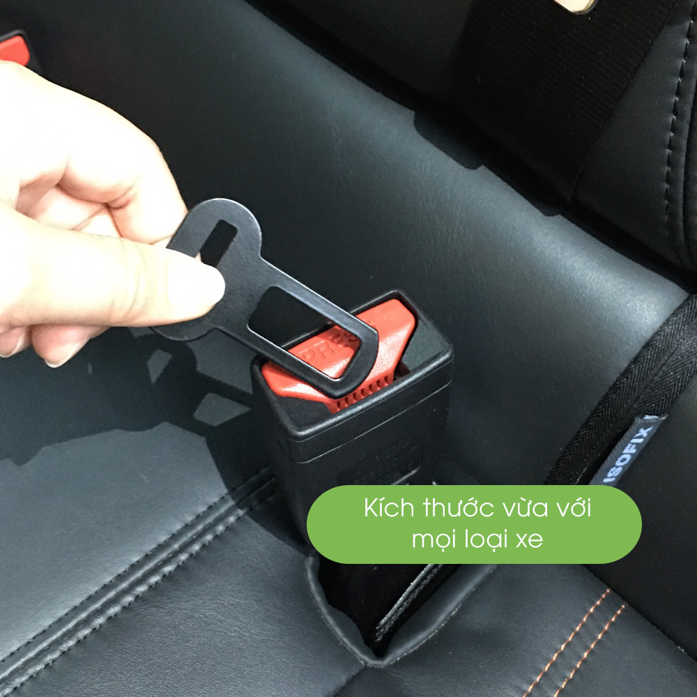 Chốt cài dây an toàn tắt chuông cảnh báo, thiết kế gọn dùng cho mọi loại xe, phụ kiện oto Tâm Luân