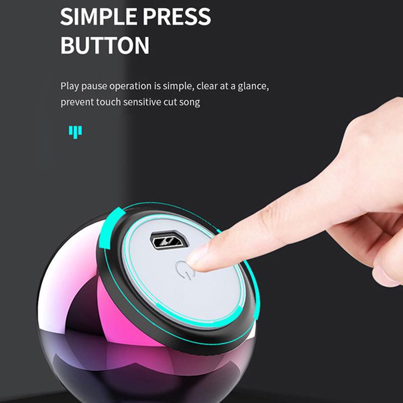 Điện thoại di động Loa Bluetooth Loa siêu trầm hộp âm thanh nhỏ không dây chất lượng cao Loa di động gia đình Quà tặng máy nghe nhạc Màu sắc: Type1 Xanh lục