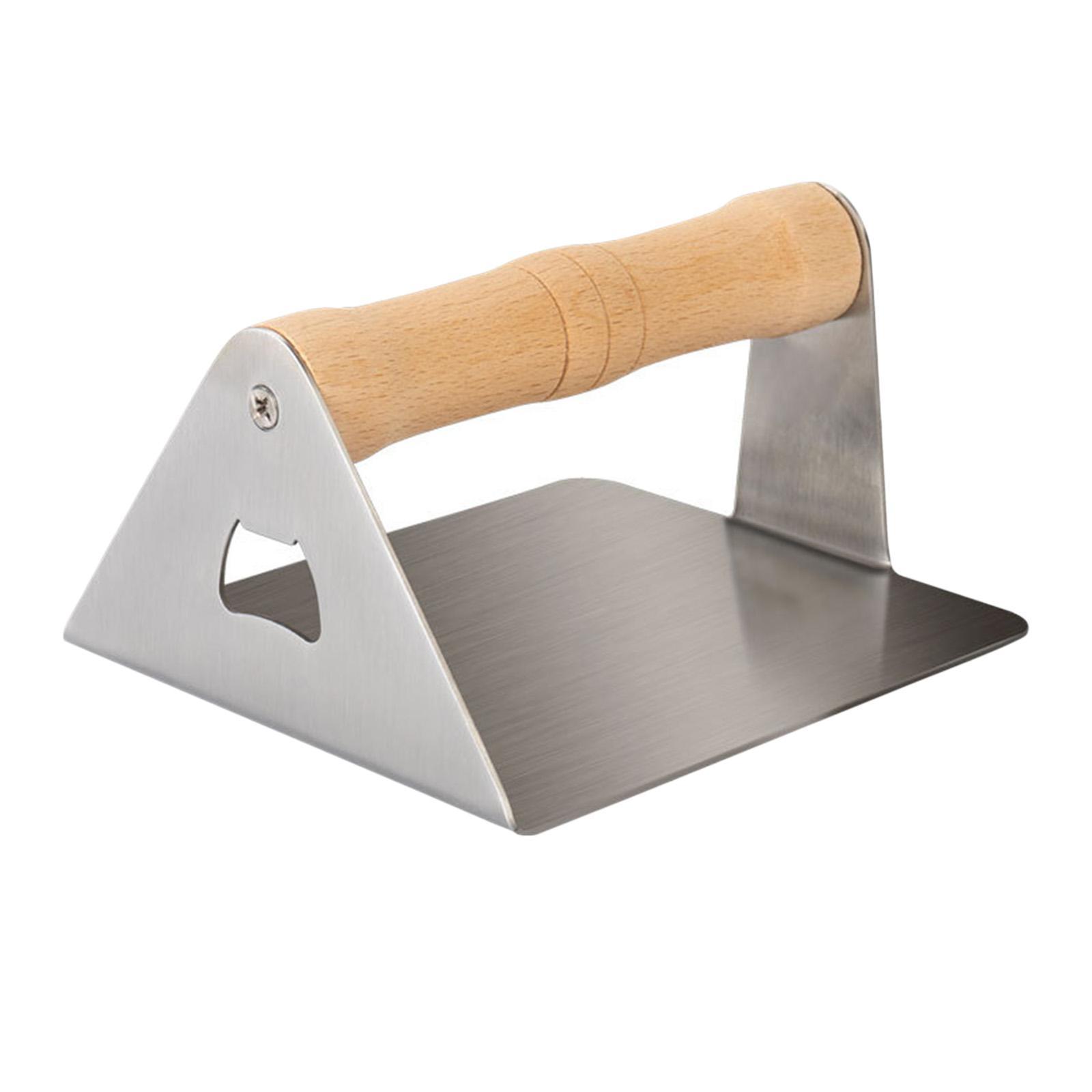 Stainless Steel Burger Press Heavy Duty for BBQ Outdoor Camping